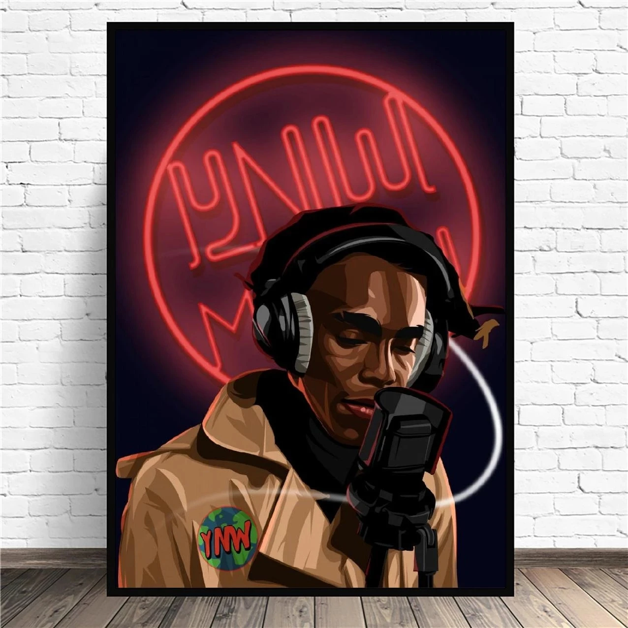 

Ynw Melly Muziek Rapper Hd Prints Canvas Painting Moderne Poster Wall Art Pictures Home Decor Modular Nordic Style Living Room