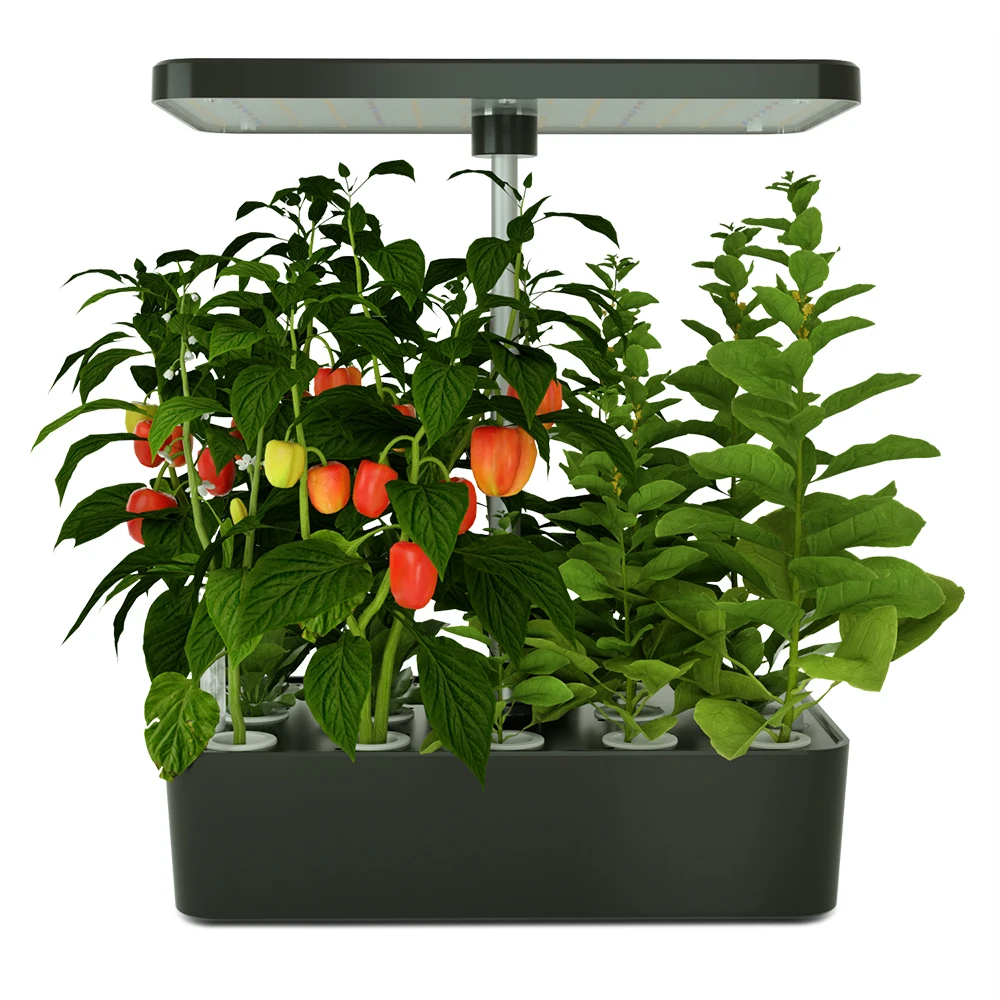 Hydroponic Growing System 14 Pot Plants Indoor Garden Machine with LED Grow Light Smart Hydroponic Planter
