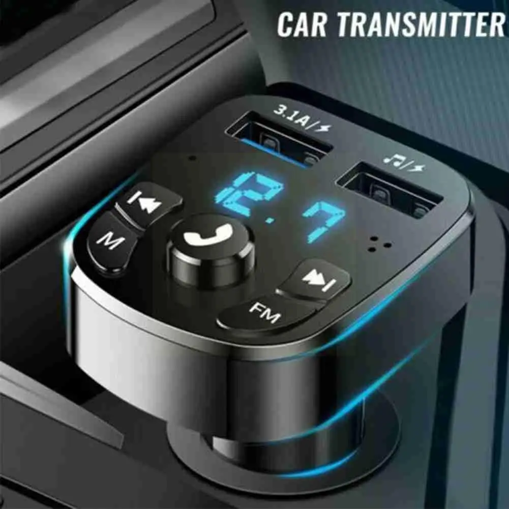 

Fm-трансмиттер с поддержкой Bluetooth 5,0 и 2-мя Usb-портами