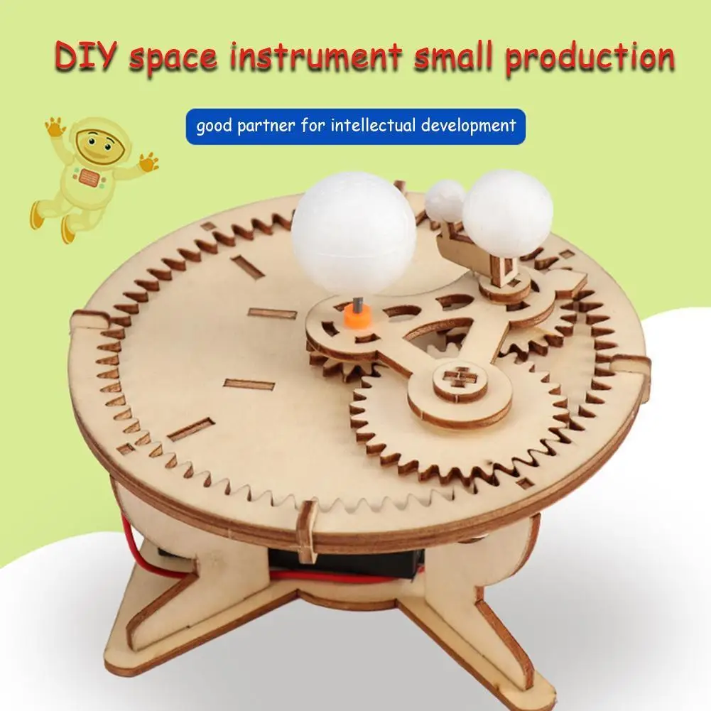 

1pcs Wooden Montessori DIY Solar System Toy Sun Earth Model Geography Educational Kids Toy Moon Planet Toys System Solar Sc C1I6