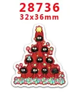 28736 30 шт мультяшный персонаж плоское украшение из смолы PR 28698 - Цвет: 28736
