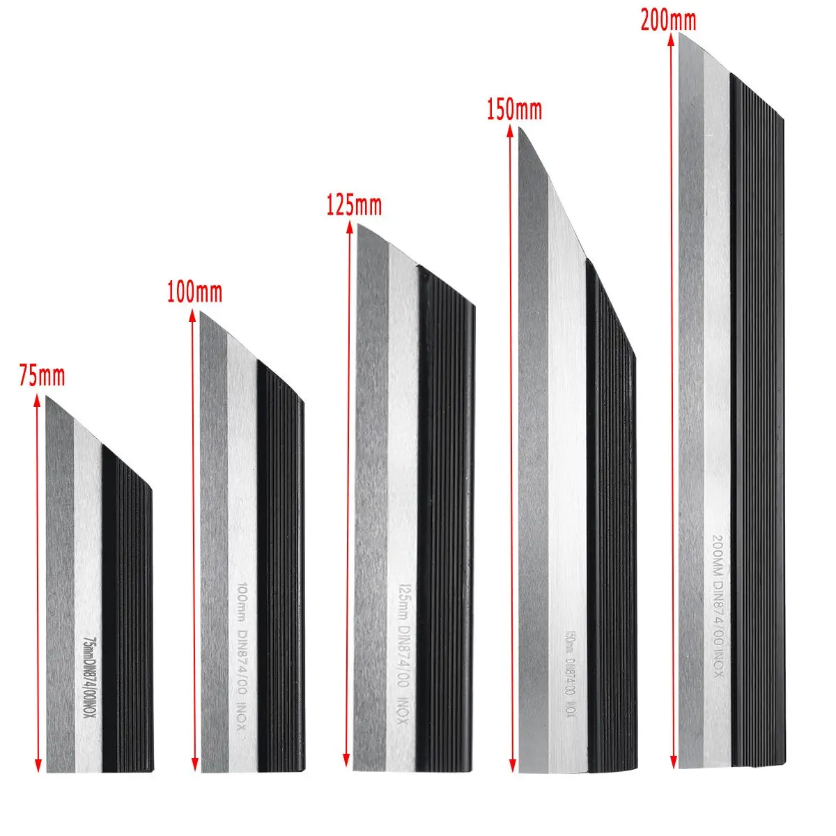 

Точная линейка 75/100/125/150/200 мм, линейка для выравнивания INOX, выпрямитель DIN874-00, Рабочая платформа из нержавеющей стали для станков