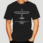 Летняя модная футболка с коротким рукавом Бесплатная доставка футболка-Авиатор Cessna 172 с передом и сзади 2460X
