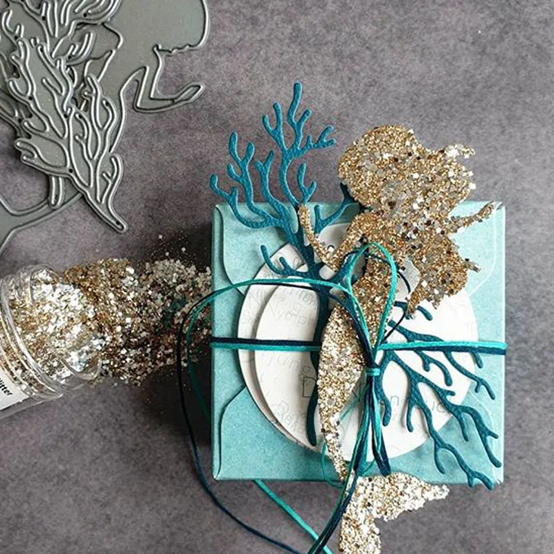 Красивые металлические Вырубные штампы кораллового цвета для изготовления