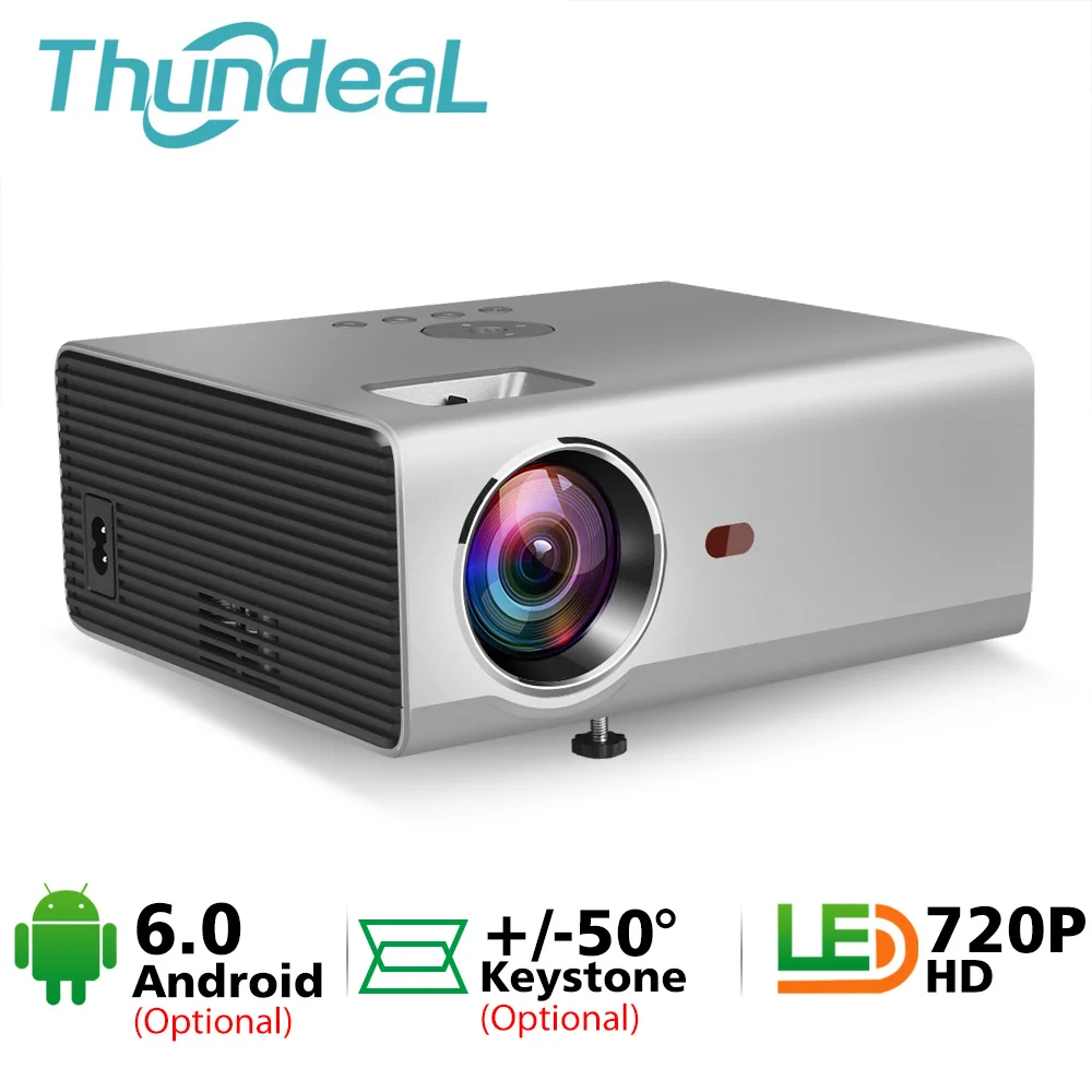 Мини проектор ThundeaL 1280x720P Android 6 0 Wi Fi|Проекторы для домашнего кинотеатра| |