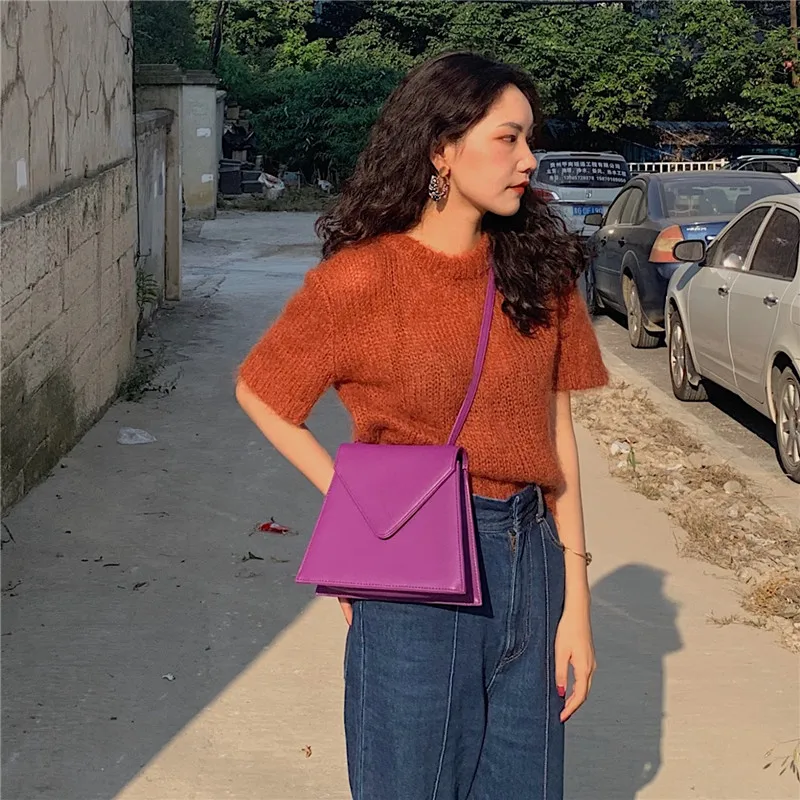 Новинка 2020 женская модная сумка через плечо из искусственной кожи известный