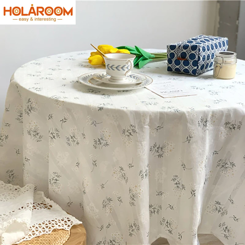 

Lilac Flower Jacquard Tablecloth Lilac Table Cloth Living Room Dining Table Cover Embroidered Background Cloth Mantel Mesa Nappe
