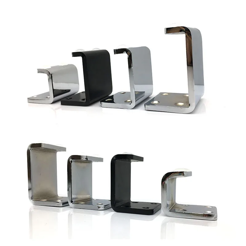 Черный/серебристый/квадратная металлическая мебельная ножка аппаратные