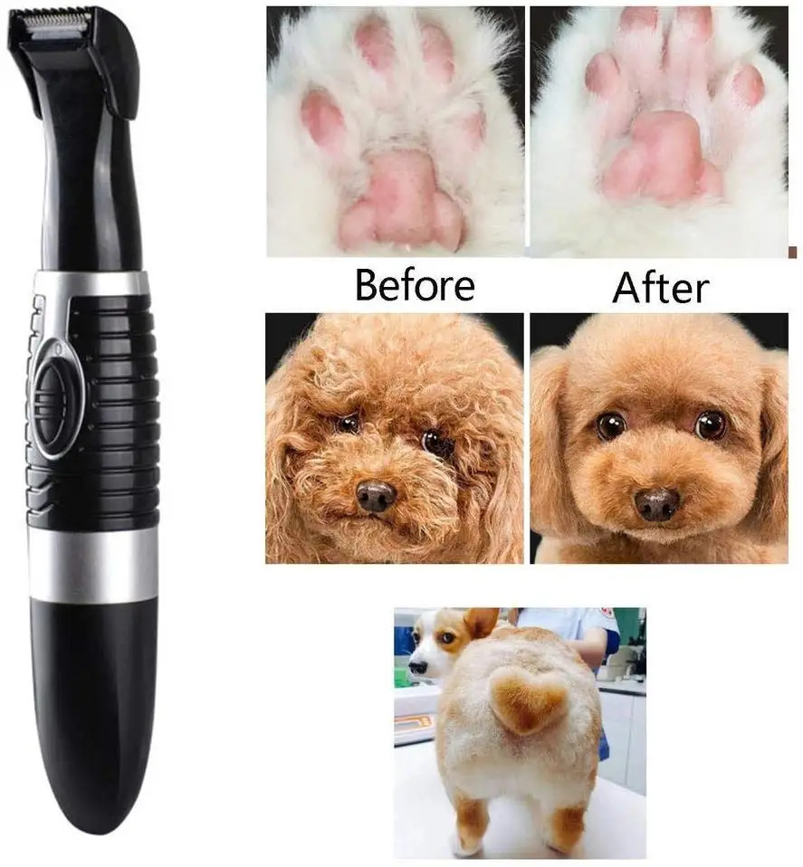 Tragbare Wiederaufladbare Hund Katze Fuß Haar Trimmer Mini Elektrische Haar Clipper Rasieren Trimmen Maschine Hundesalon Werkzeuge