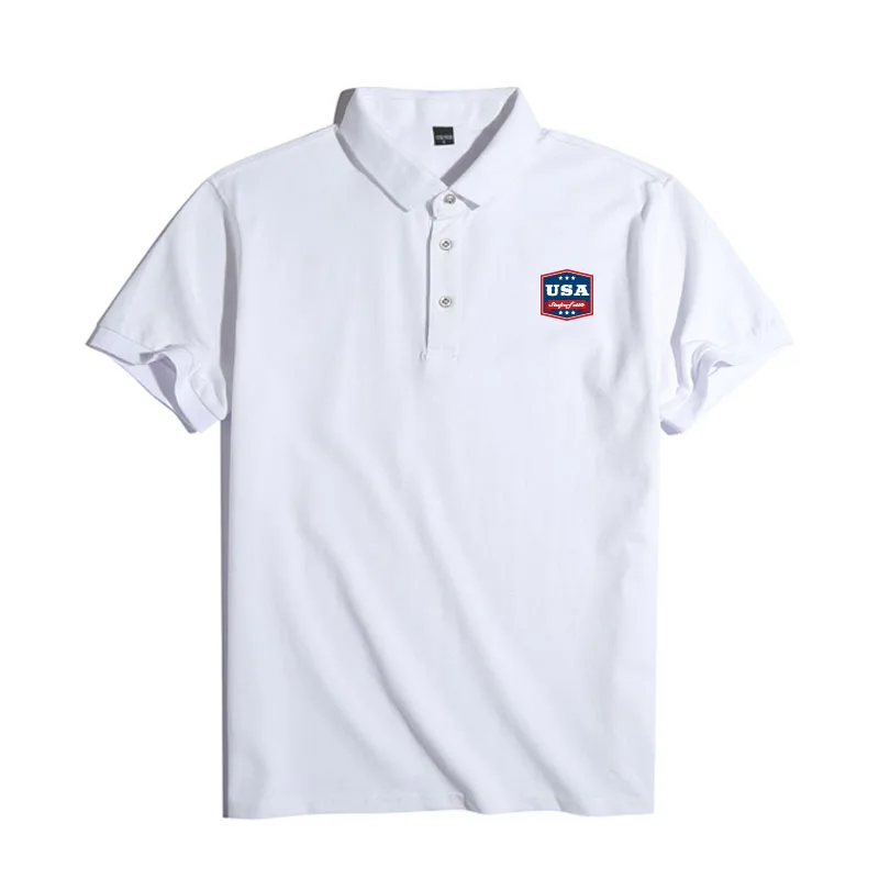 Летние Новые Брендовые мужские рубашки поло летние хлопковые с коротким рукавом