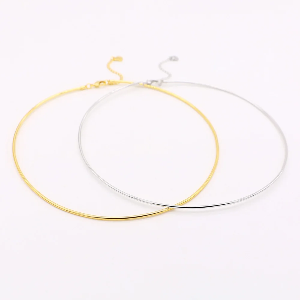 Женский Блестящий Воротник из серебра 925 пробы в богемном стиле|Ожерелья| |