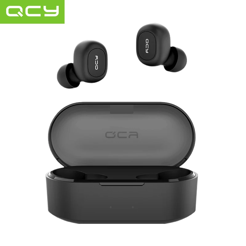 QCY QS2 TWS Bluetooth V5.0 гарнитура спортивные беспроводные наушники 3D стерео мини в ухо
