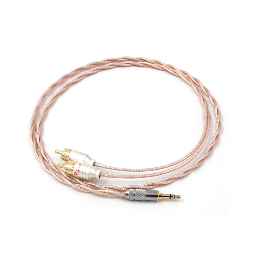 Audiocrast 3.5mm Stereo Plug to 2 RCA Male Audio Cable For Cayin N5 Iriver AK240 AK380 AK120II Amp Onkyo DP-X1 | Электроника