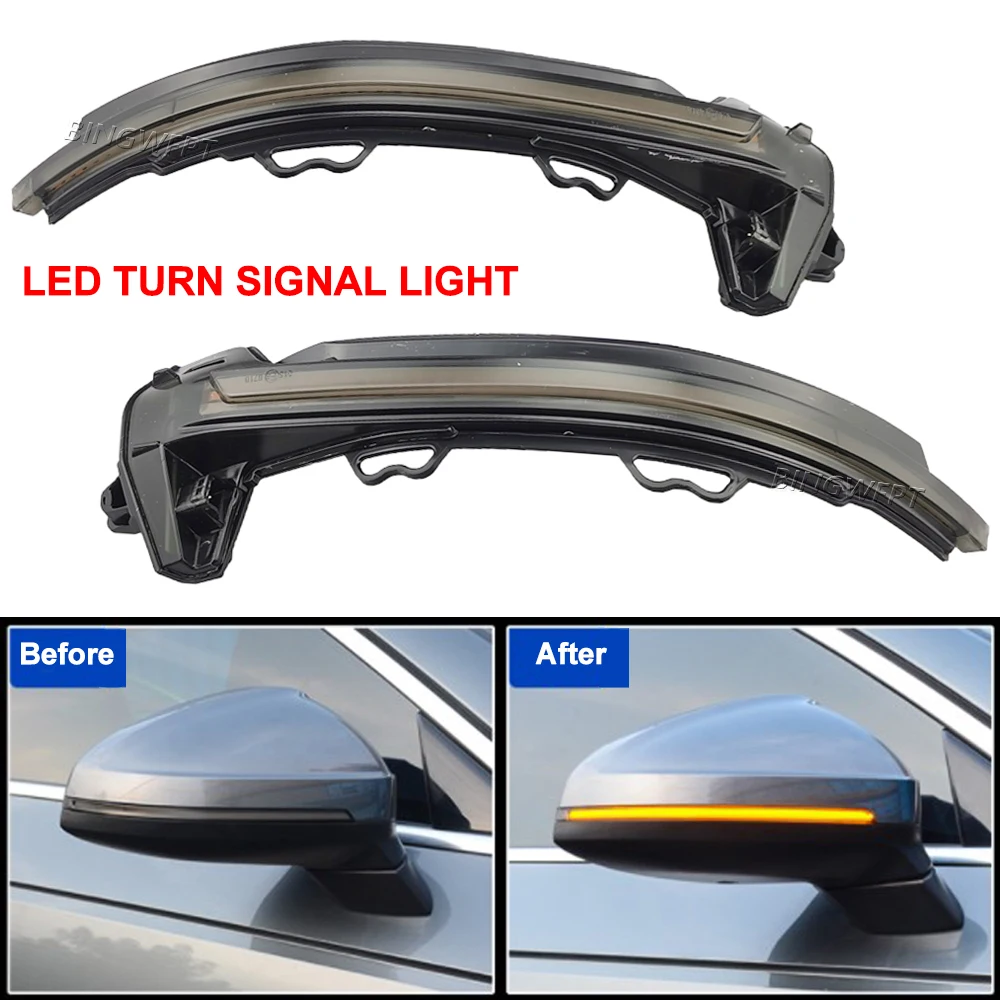 

Flowing Water Dynamic Blinker Indicator Rearview Side Mirror LED Turn Signal Light For Audi A4 A5 B9 S4 S5 RS5 2017 2018 2019