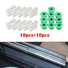 Зажим для молдинга для автомобиля BMW E36 E46 E90, зеленый + белый, 20 шт.