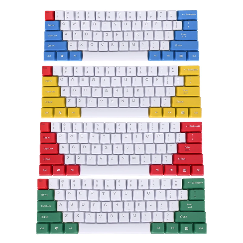 

61 Key Keyboard Key Cap Is Engraved with White Character Cross Shaft