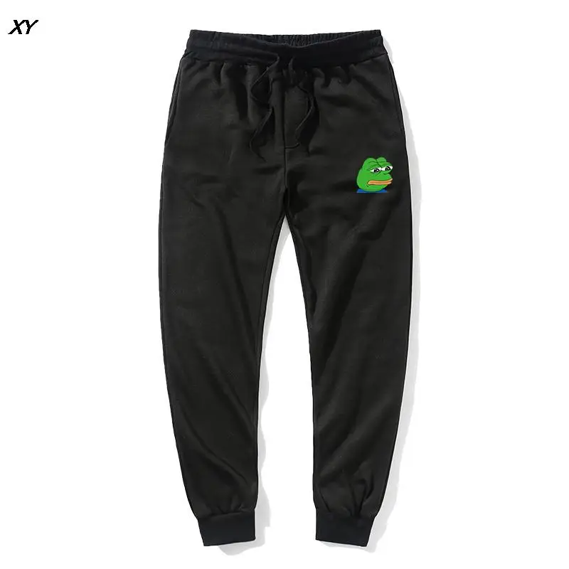 

2021Funny Frog Print Fleece Pants Trousers Women Jogging Streetwear Comfortable Sweatpants Fitness Workout Running Sporting Clot