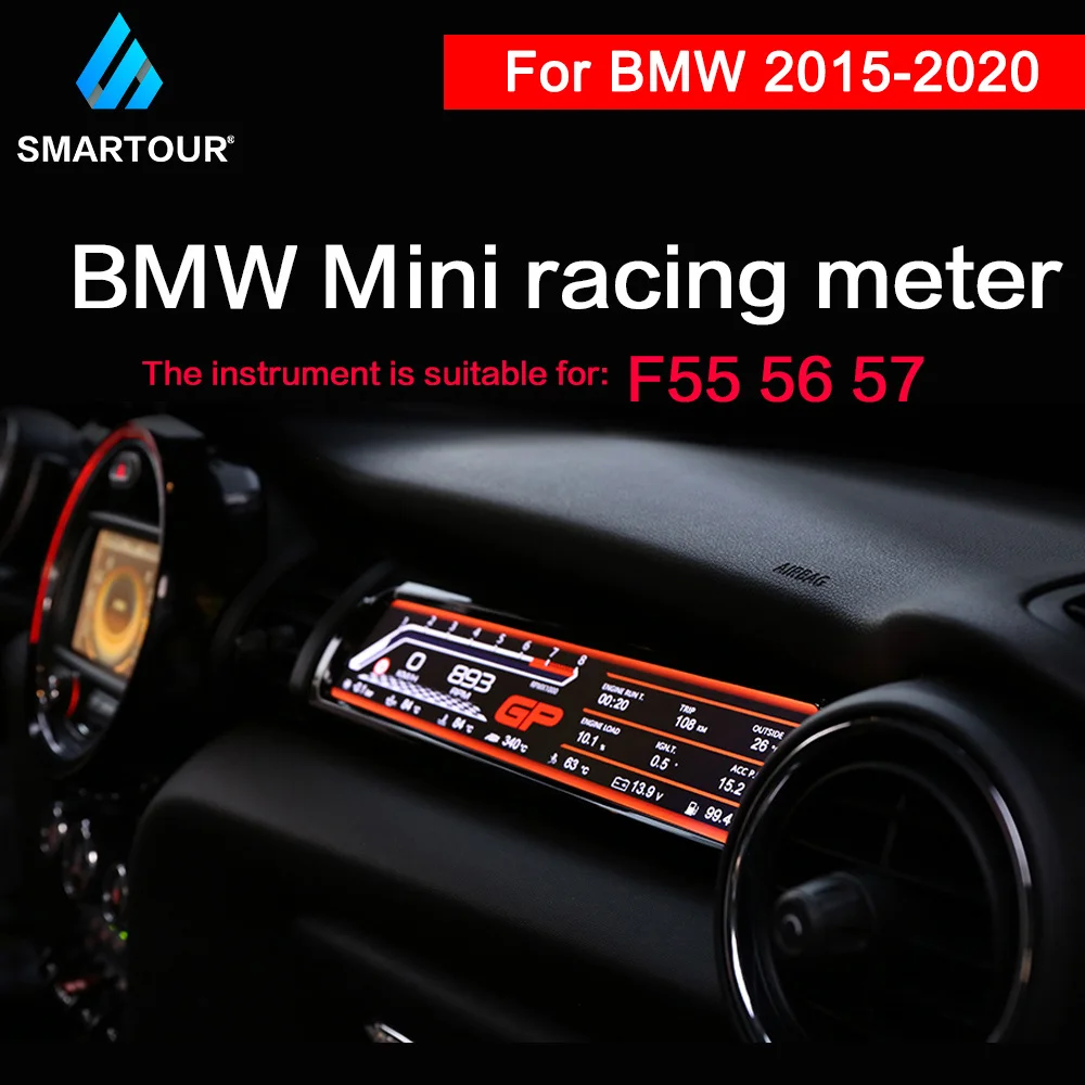 

Для BMW MINI Cooper F55 F56 F57 пассажирский ЖК-дисплей приборная панель со счетчиком скорости водителя аксессуар цифровой экран приборной панели