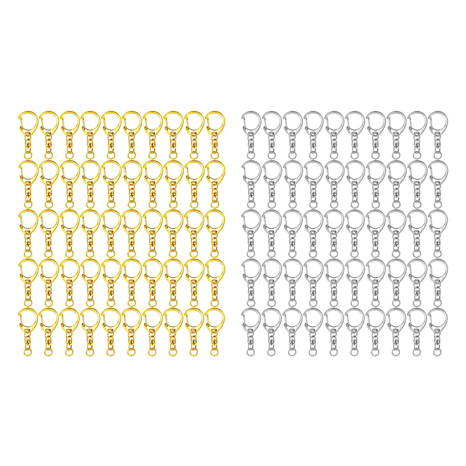 

Застежка-карабин с застежкой-крапаном, зажимы для шнура, аксессуары «сделай сам» для изготовления сумок, брелок, ювелирный, 50 шт.