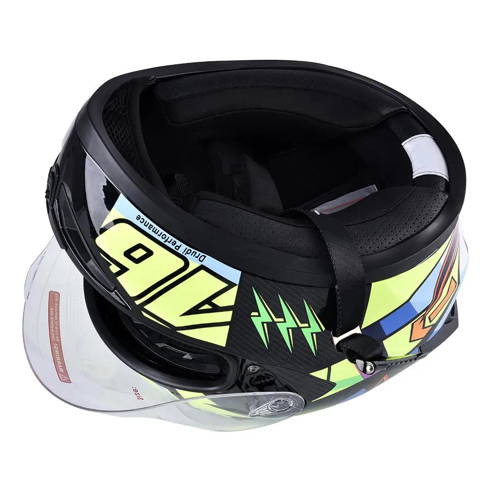 

Motorcycle Helmet Full Face Helmet Cover Personality Cool Four Seasons Double Lens Motorcycle Racing Helmet for Men and Women