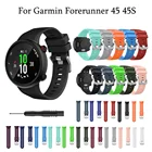 Ремешок силиконовый для смарт-часов Garmin Forerunner 45 45s, сменный спортивный цветной браслет с инструментом