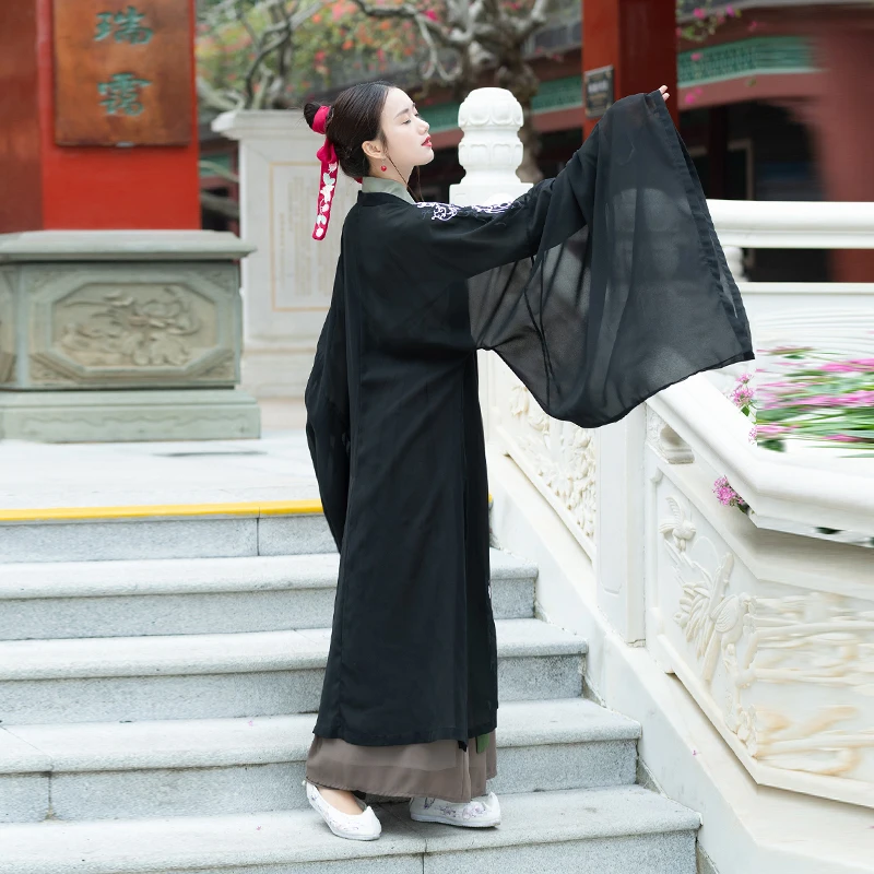 

New Chinese Style Traditional Improvement Hanfu Han/Tang Dynasty Couple Hanfu Big Sleeve Jacket Festival Party Costumes DQL2589