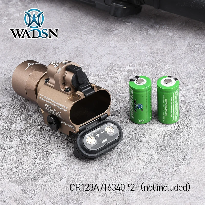 

WADSN Tactical X400U Scout Light surefir Flashlight 370 lumen LED Pistol M4 Lantern Rifle Red Dot Laser Glock GunWeapon lights