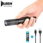 Светодиодный фонарик WUBEN L50 с зарядкой от USB, высокая мощность 1200 люмен, портативный водонепроницаемый IP68 фонарик для кемпинга, 5 режимов, аккумулятор 18650