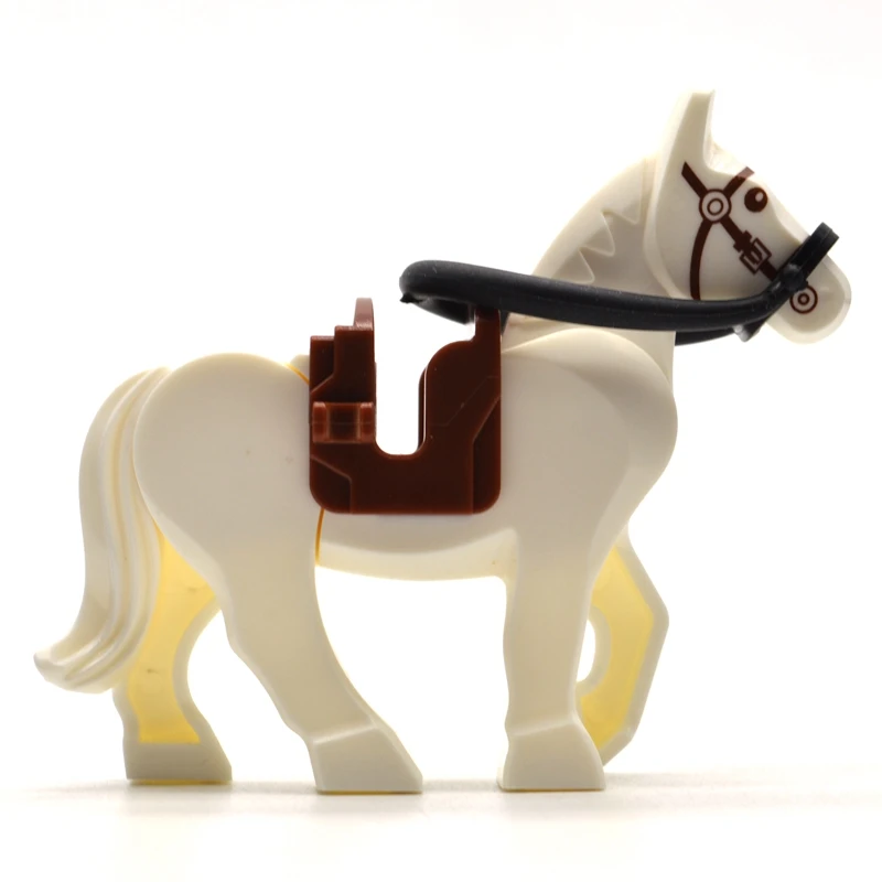 1 WW2 конструктор Военные лошади с седлом кубики MOC часть военные аксессуары