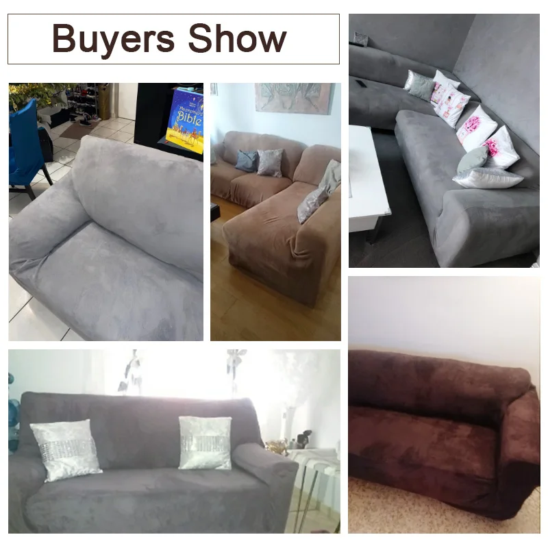 

Velvet Plush Sofa Cover Stretch Big Elasticity Sofa Covers Washable Couch Covers Sofa Furniture All Wrap Single Slipcover Home