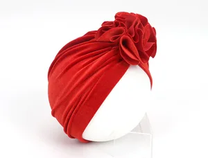 15 шт.лот детский тюрбан, шапки, индийские бархатные шапочки для девочек, мягкая хлопковая шапка для новорожденных, милые детские шапки-тюрбаны, Детские аксессуары для волос