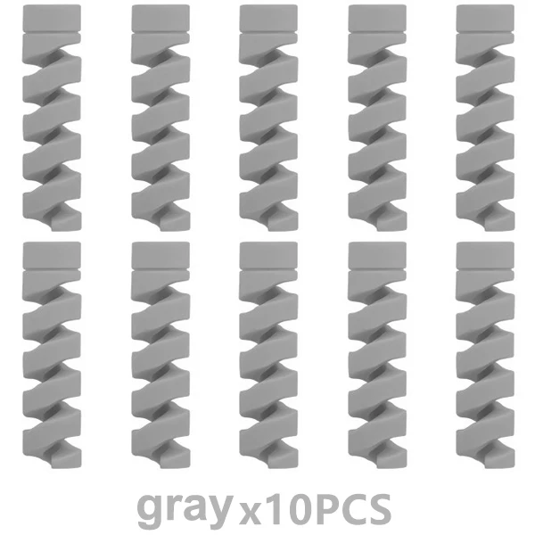 10PCS Gray 10 шт. защитный кабель для зарядки телефонов, чехол для Apple iPhone, USB кабель для зарядного устройства, шнур, восхитительный защитный рукав - Цвет: 10PCS Gray
