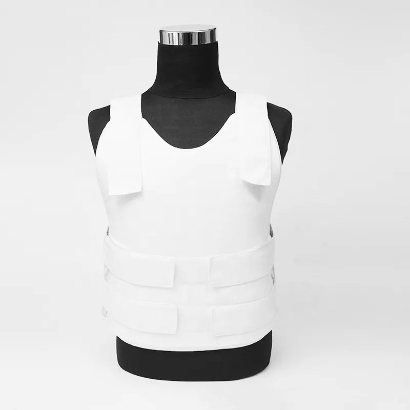 

Concealed White VIP Full Body Bulletproof Armor Vest