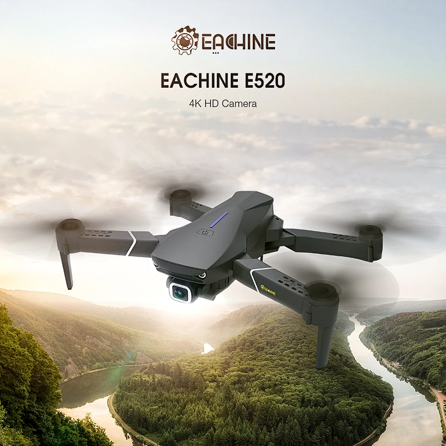 Eachine E520 WIFI FPV Дрон 4K/1080P HD широкоугольная камера удержание высоты складной