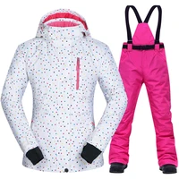 winter ski suit for women waterproof outdoor sports skiing jacket and pants suit sets sports snow trousers snowboard suits brand