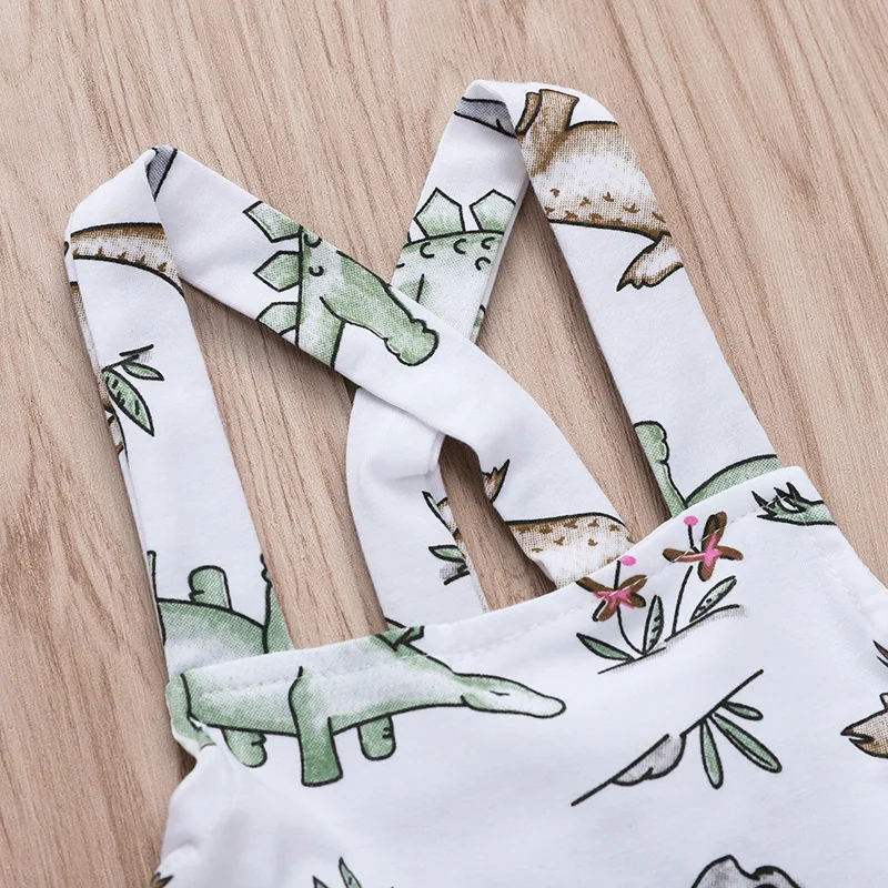 Lovely Baby Girl Dinosaur Dress Kids Dresses for Girls Sleeveless Backless Toddler Summer 1 4 Years Dropshipping | Детская одежда и