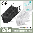 10-100 шт., маски FFP2 Kn95, mascarilla fpp2, homologada kn95, маски для взрослых, маска для лица ffp2, 5 слоев, KN 95, маска для лица