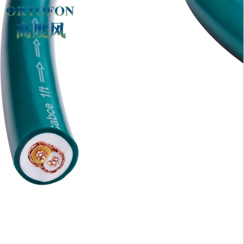 Однокристальный медный аудиокабель ортофон 8N аудиосигнальный кабель и