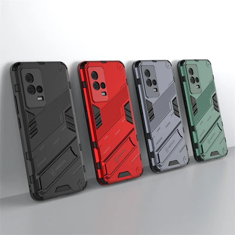 

PUNK Phone Case For Vivo iQOO 8 Case iQOO 8 Cover Armor PC Shockproof Protective Bumper For iQOO 8 7 Neo5 Z3 X70 X60 Pro Plus