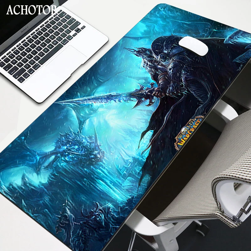 

World of Warcraft Gaming Mouse pad Gamer Large xl 70x30cm Horde Alliance Computer Mousepad Non-Skid Rubber Locking Edge Desk Mat