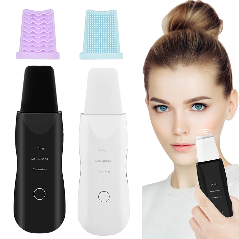 

Vibrate Ultrasonic Deep Face Cleaning Machine Skin Scrubber Blackhead Acne Remover Reduce Wrinkles Facial Whitening Lifting Tool