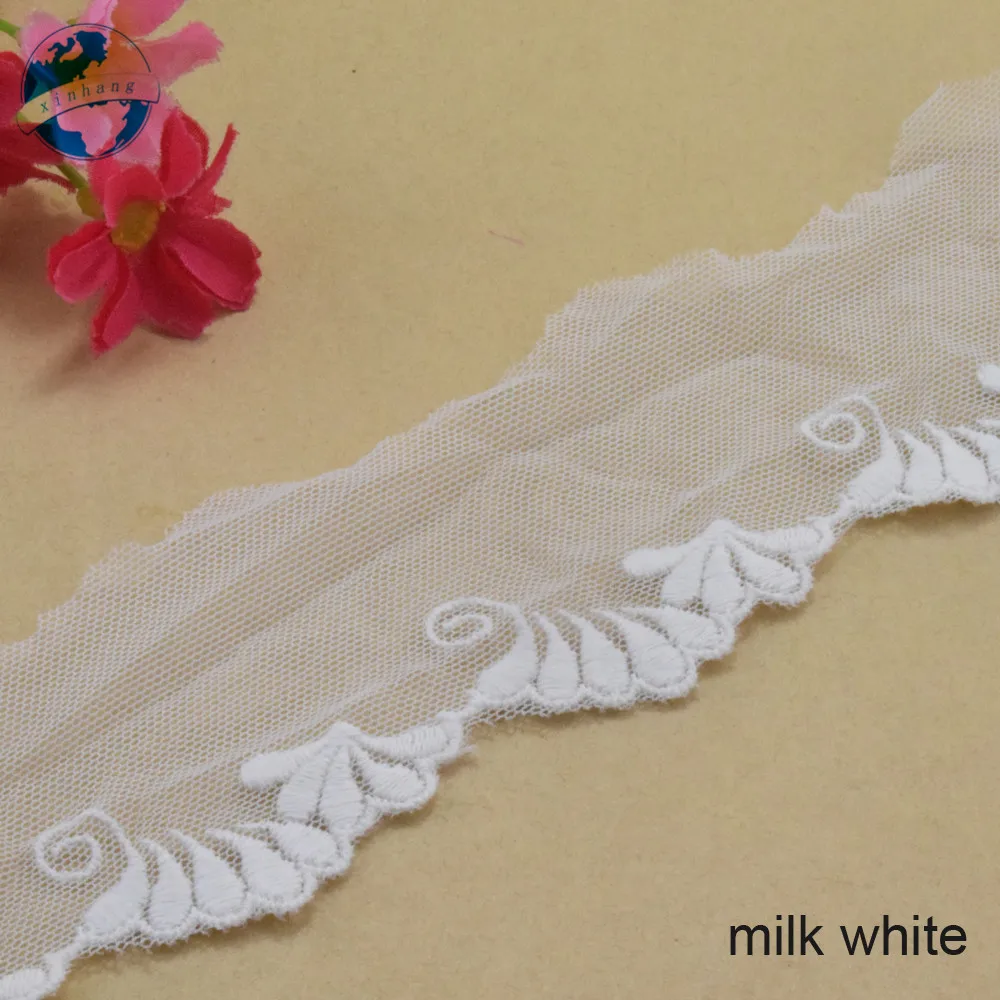 5 см ширина хлопчатобумажная вышивка кружевные края французская лента кружевная