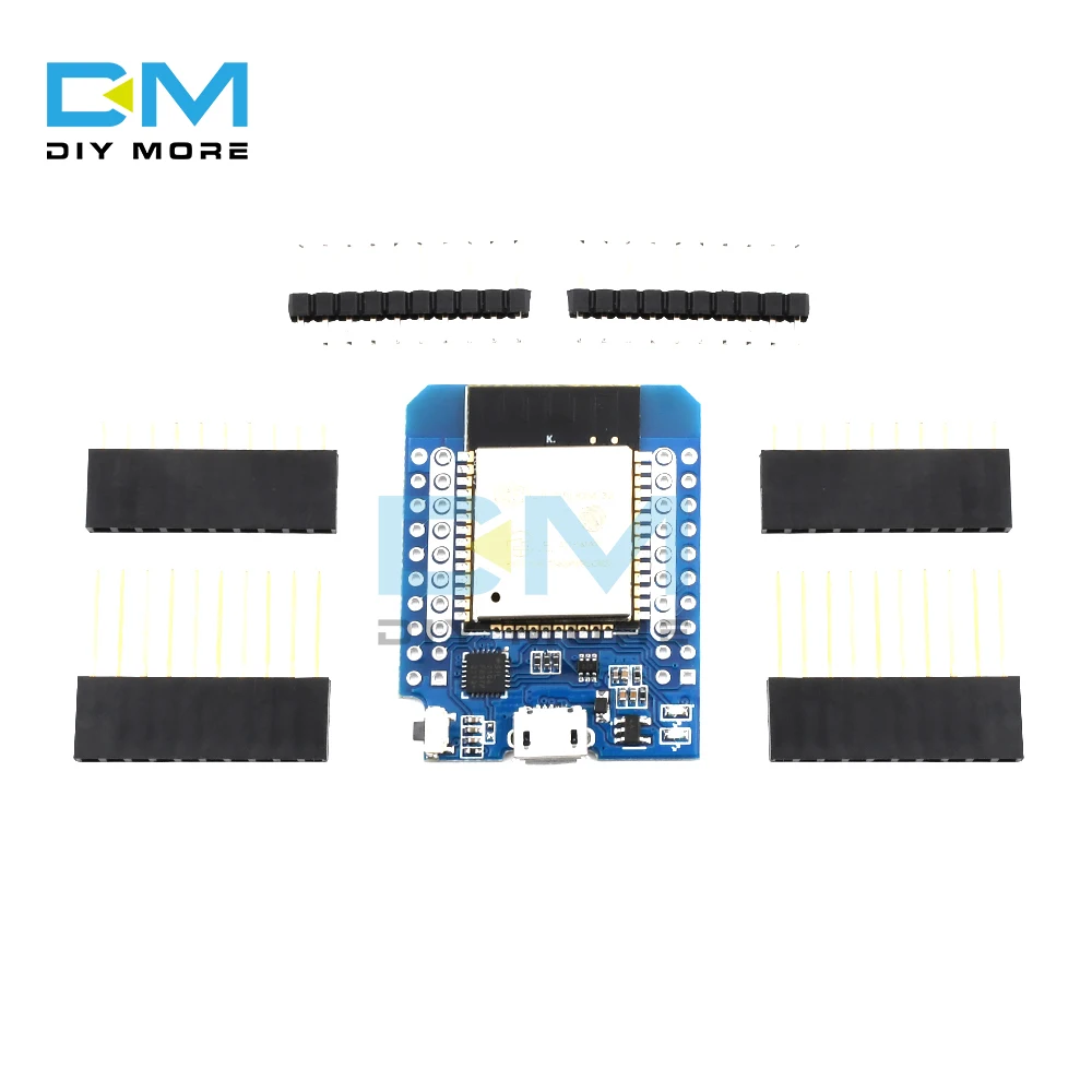 

For Wemos Mini D1 ESP8266 ESP32 ESP-32S WIFI Bluetooth CP2104 Development Board Module For Arduino With Pins Micro USB