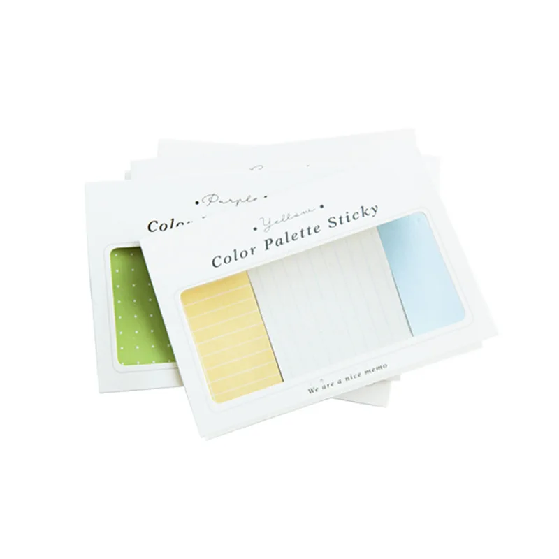 Solid Grid Memo Pad Sticky Note Post Notes Students School Stationery Supplies To Do List Aesthetic Stickers Notepad | Канцтовары для
