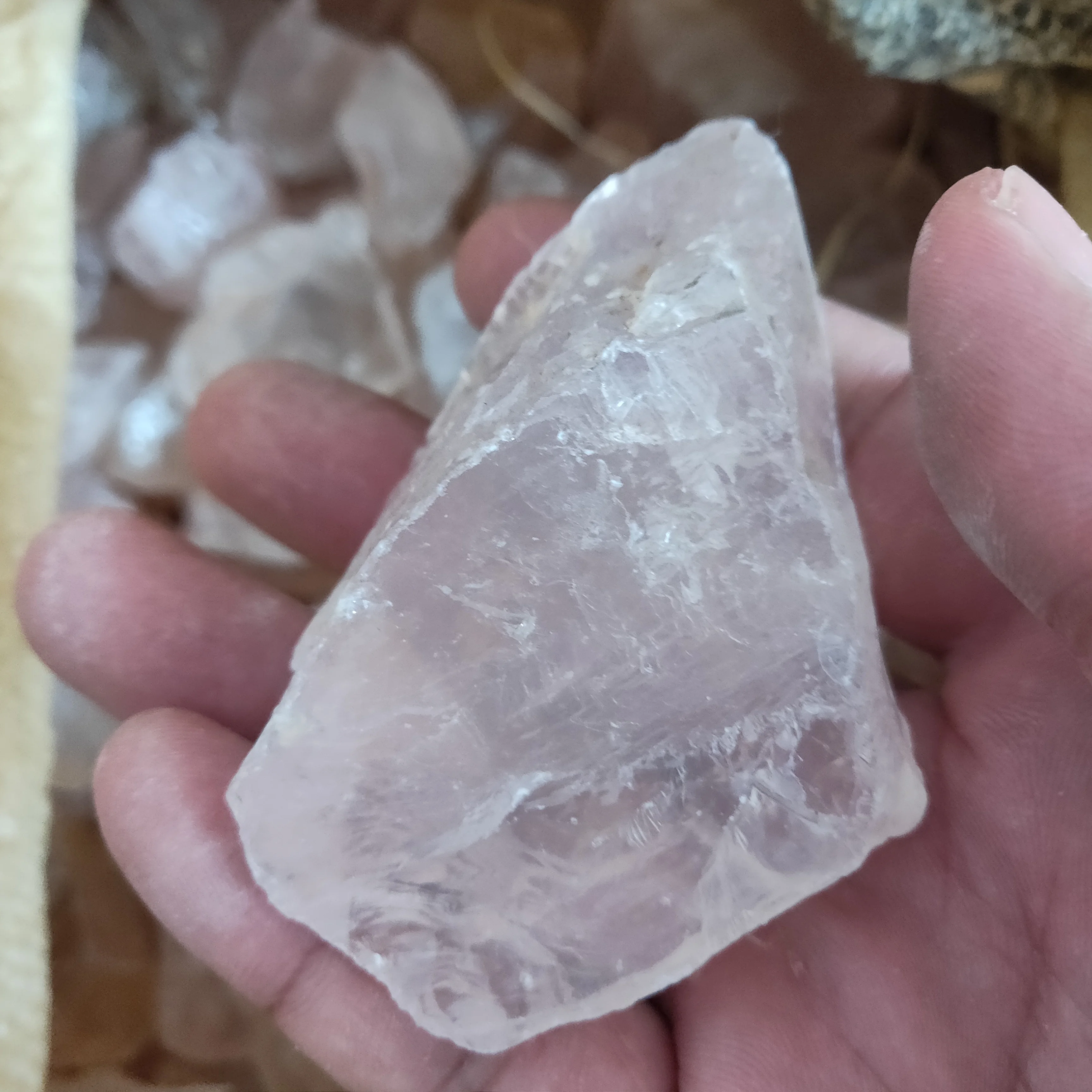 300g100% натуральный розовый кристаллический порошок кристалл гравий камни