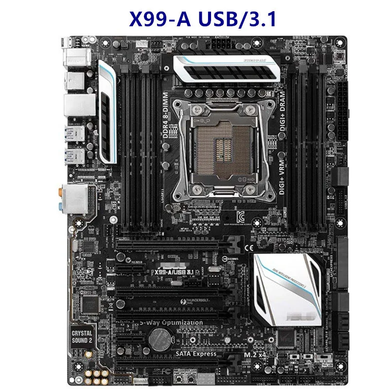 Для материнской платы ASUS X99-A/USB3.1 оригинальный б/у Настольный X99 X99M 2011 Socket LGA Core i7