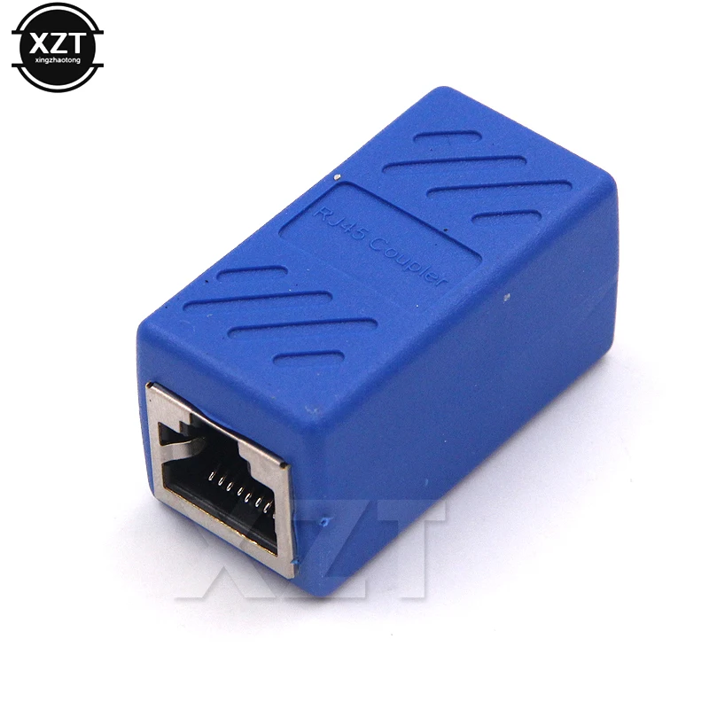 20 шт./лот Женский сетевой разъем LAN адаптер муфта удлинитель RJ45 Ethernet кабель