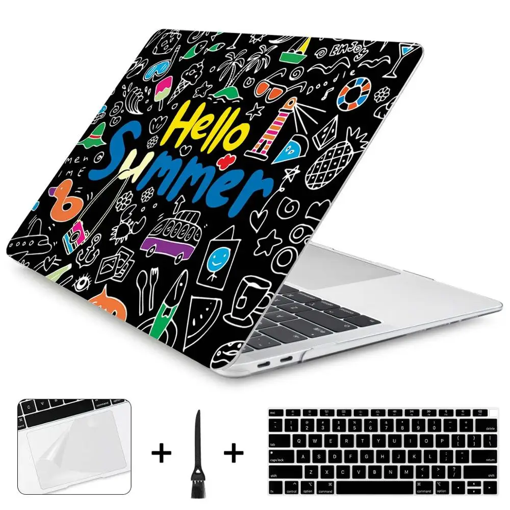 J218 Batianda жесткий чехол для Macbook Air Pro retina 11 12 13 15 13,3 дюймов Сенсорная панель A1706 A1708 A1989 A1932 A1990 уникальный чехол для ноутбука - Цвет: J218