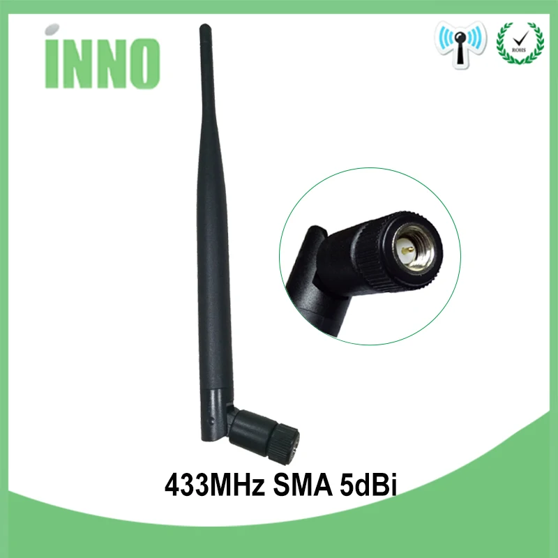20pcs 433Mhz Antenna 5dbi SMA Male Connector antena 433 mhz directional antenne waterproof antennas Aerial Wireless Repeater | Мобильные
