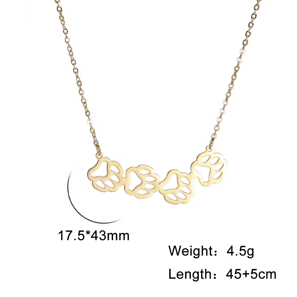 Skyrim 2022 тренд полые животные собака кошка Медведь лапы кулон ожерелье для женщин